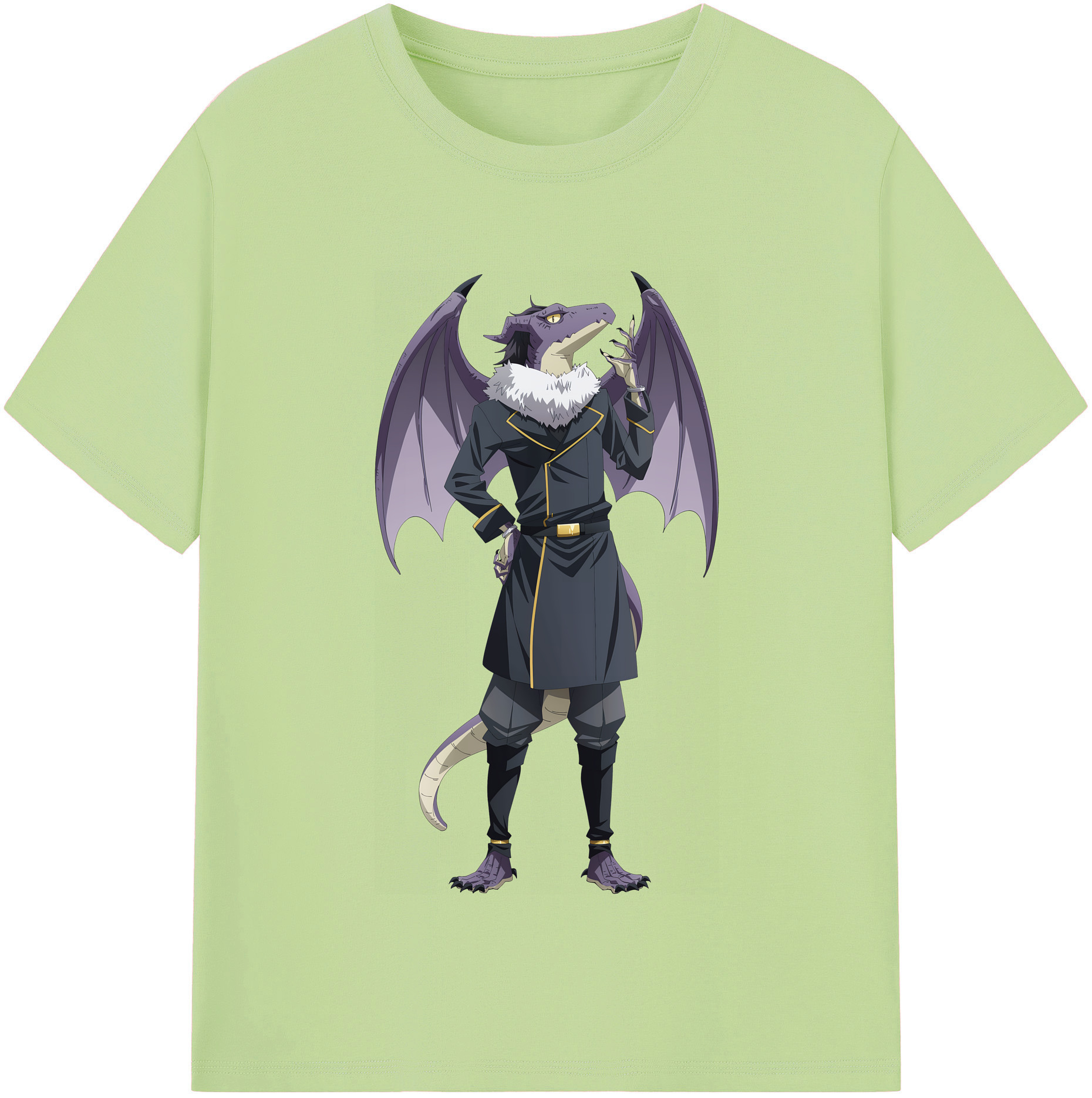 （画像用） 転スラ Regarding Reincarnated to Slime 綿100％半袖Tシャツ（フロントプリント）